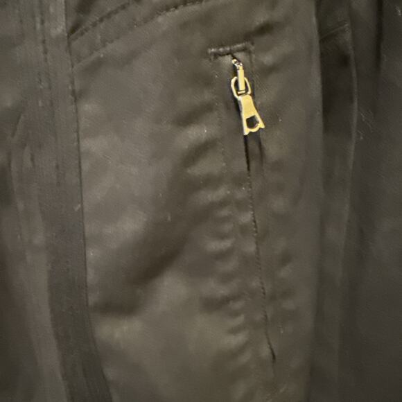 DKNY Women Black Jacket collared button up light jacket size 12 96% cotton - Picture 5 of 13